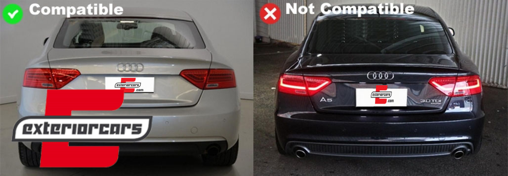 Difuzor zraka & nastavci auspuha S5 dizajn / Audi A5 8T Sportback Standard Facelift (2012-2016) - Slika 7