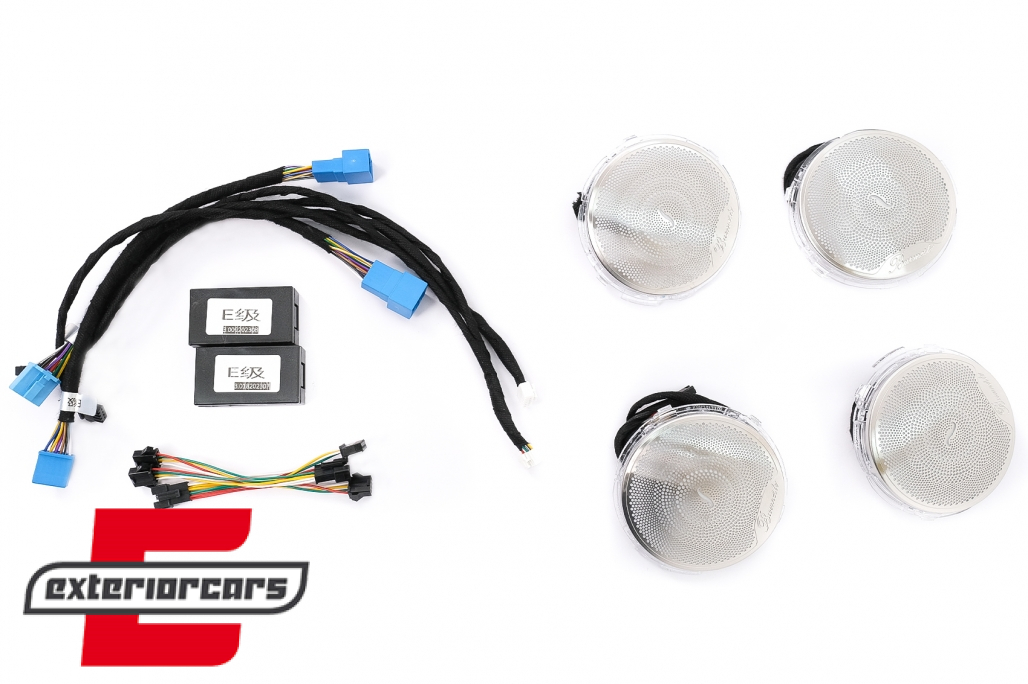 Poklopci zvučnika & rešetke za ventilaciju AC & LED rotirajući visokotonci 64 boje / Mercedes E-klasa W213 S213 C238 (2016-2019) - Slika 2