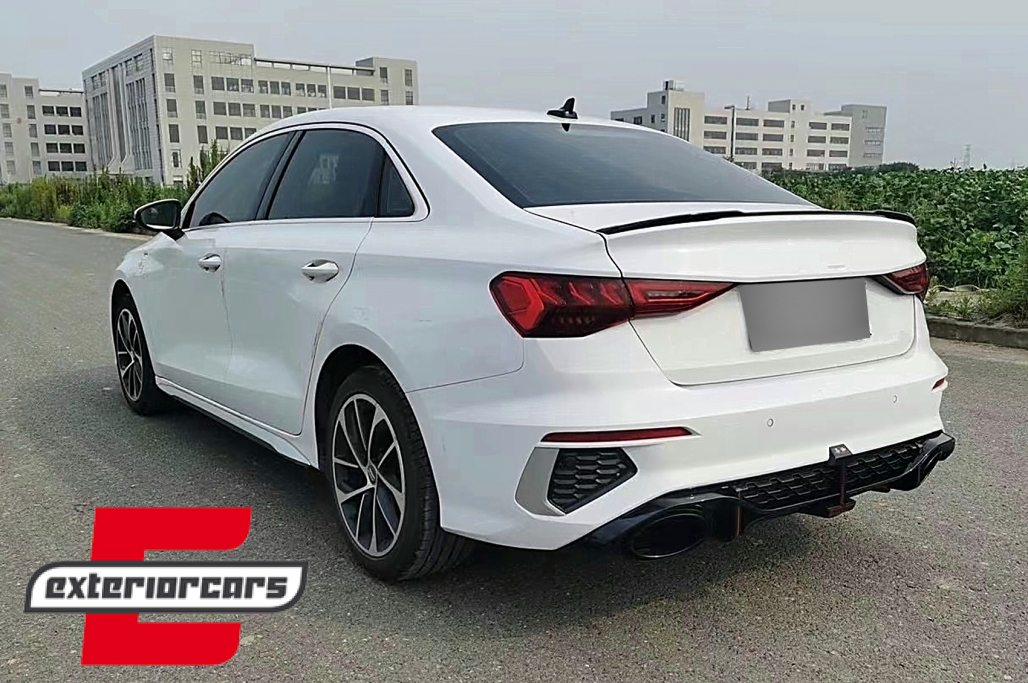 Difuzor zraka sa nastavcima auspuha RS3 dizajn (piano crna) pogodno za Audi A3 8Y limuzina S-Line S3 (2020-) - Slika 11