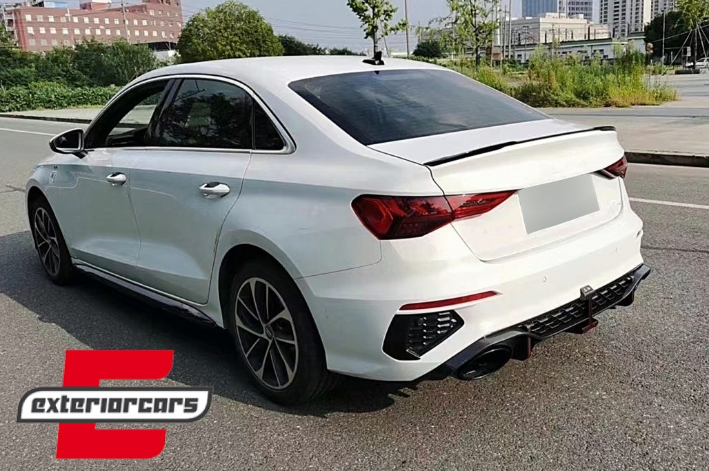 Difuzor zraka sa nastavcima auspuha RS3 dizajn (piano crna) pogodno za Audi A3 8Y limuzina S-Line S3 (2020-) - Slika 12