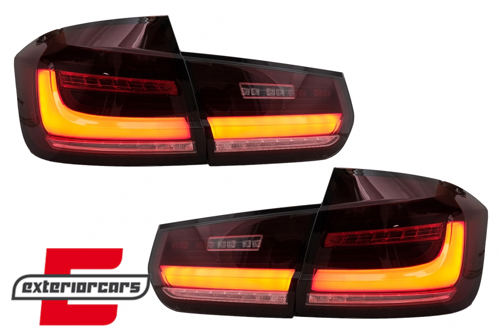 Full LED stražnja svjetla SEQ žmigavci (crvena/kristal) / BMW serije 3 F30 (2011-2019) - Slika 2