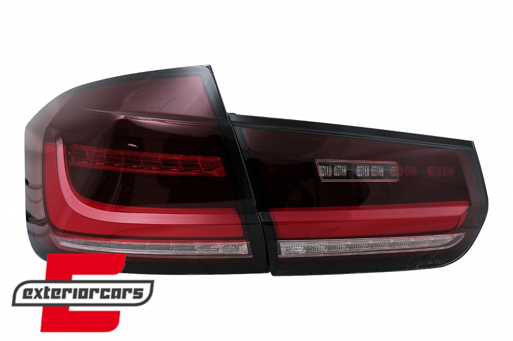 Full LED stražnja svjetla SEQ žmigavci (crvena/kristal) / BMW serije 3 F30 (2011-2019) - Slika 6