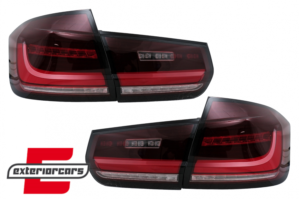 Full LED stražnja svjetla SEQ žmigavci (crvena/kristal) / BMW serije 3 F30 (2011-2019) - Slika 7