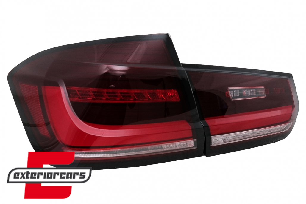 Full LED stražnja svjetla SEQ žmigavci (crvena/kristal) / BMW serije 3 F30 (2011-2019) - Slika 8