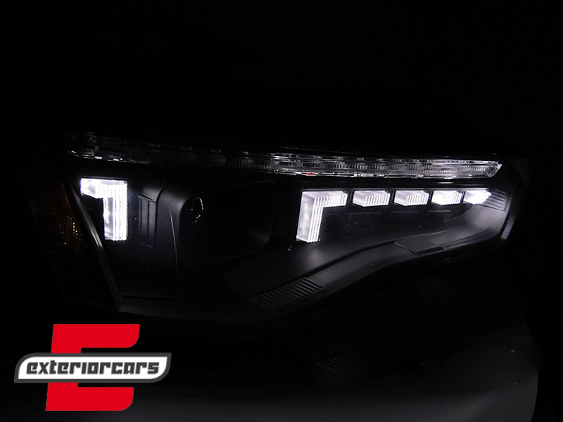 Prednja svjetla LED DRL SEQ žmigavci (crna) / Audi A5 8T Facelift (2012-2016) - Slika 4