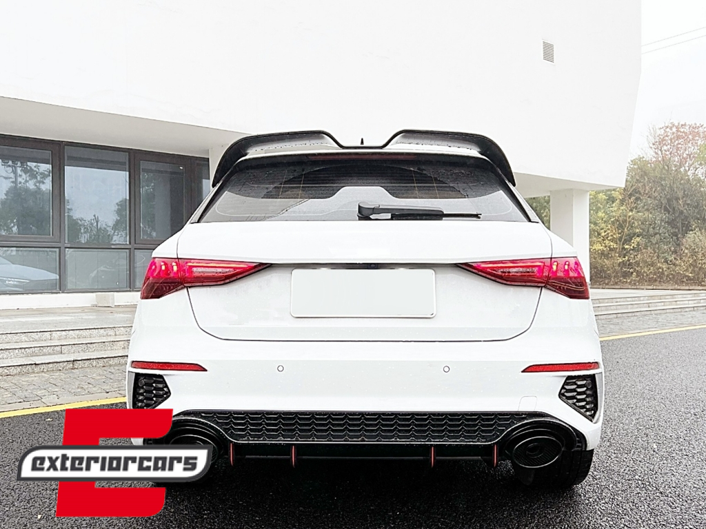 Difuzor zraka sa nastavcima auspuha RS3 dizajn (piano crna) / Audi A3 8Y Hatchback S-Line S3 (2020-) - Slika 8