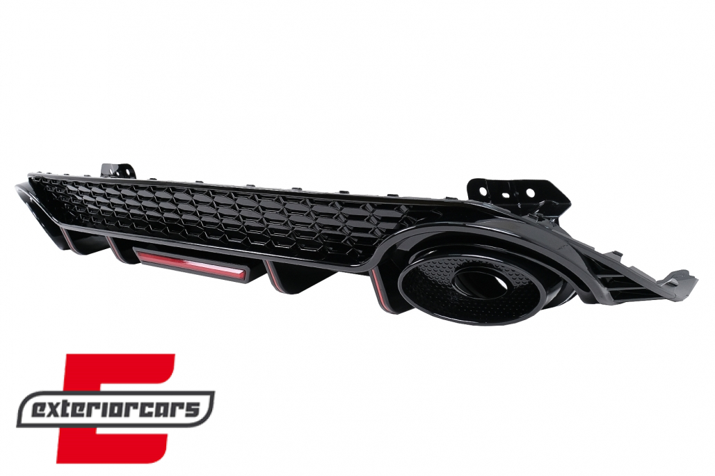 Difuzor zraka sa nastavcima auspuha RS3 dizajn (crna) pogodno za Audi A3 8Y Hatchback S-Line S3 (2020-) - Slika 4