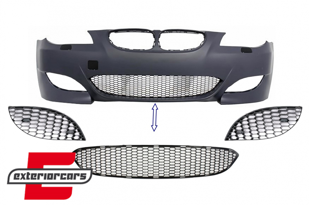 Paket donje središnje i bočnih mrežica prednjeg branika M5 dizajn / BMW serije 5 E60 E61 (2003-2010)