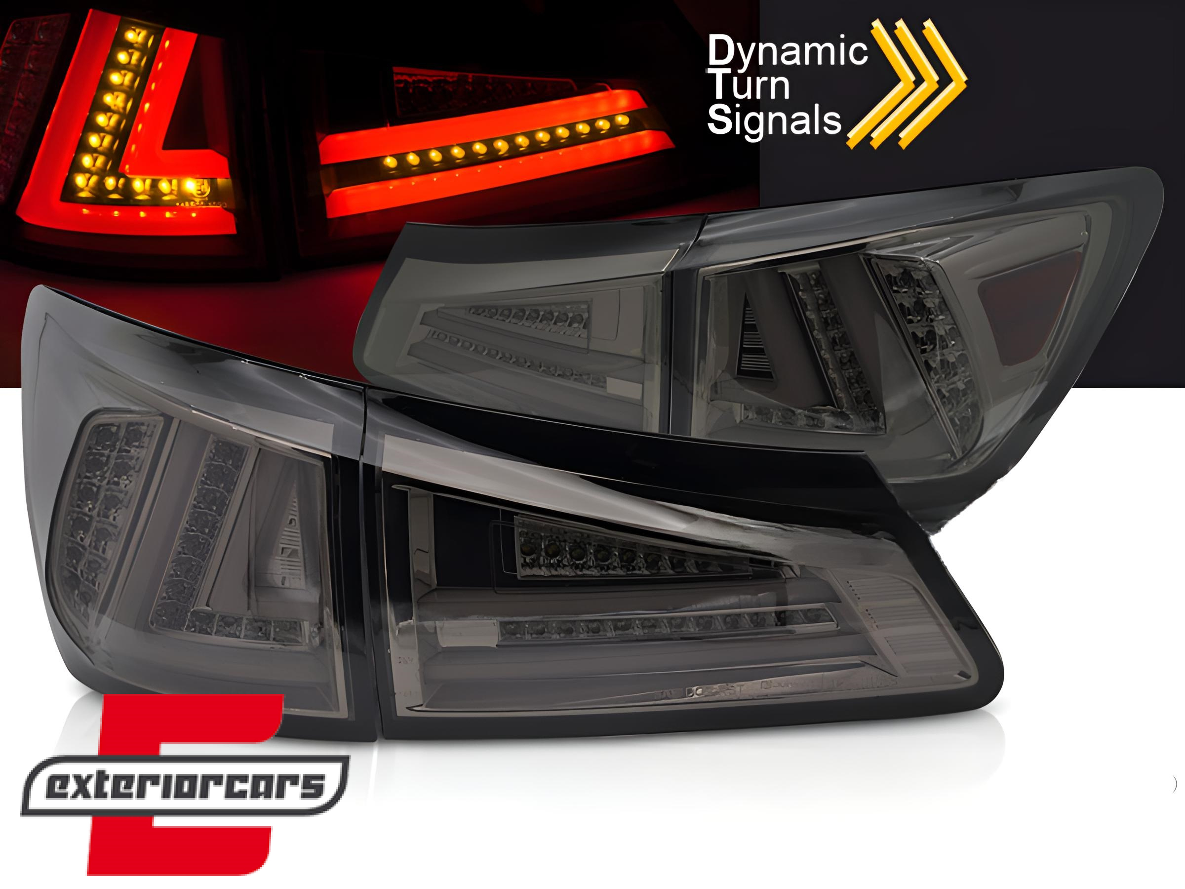 Full LED stražnja svjetla SEQ žmigavci LedBar dizajn (smoke) / Lexus IS XE20 (2006-2012)