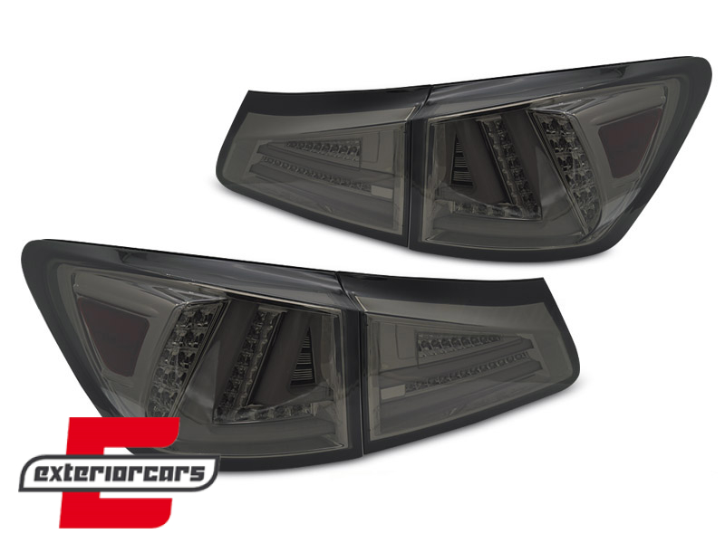 Full LED stražnja svjetla SEQ žmigavci LedBar dizajn (smoke) / Lexus IS XE20 (2006-2012) - Slika 2