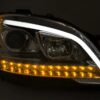Prednja svjetla TubeLight LED Dinamički Sekvencijalni žmigavci (chrome) / Mercedes ML-klasa W164 Facelift (2009-2011) - Slika 5