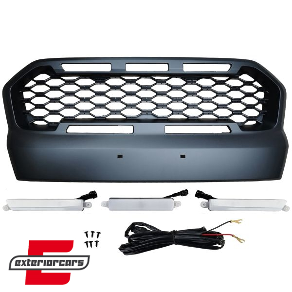 Prednja maska sa LED svjetlom Sport dizajn (crna) / Ford Ranger T7 (2016-2018) - Slika 2