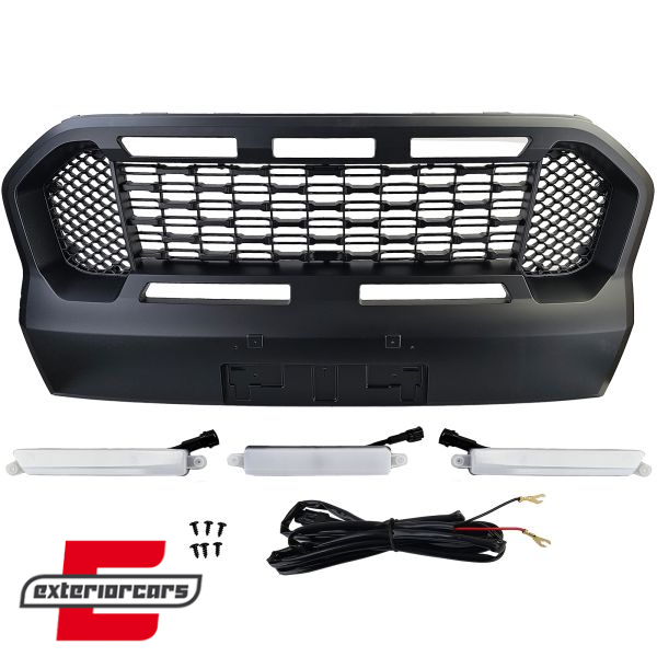 Prednja maska sa LED svjetlom Performance dizajn (crna) / Ford Ranger T8 (2019-2023) - Slika 2