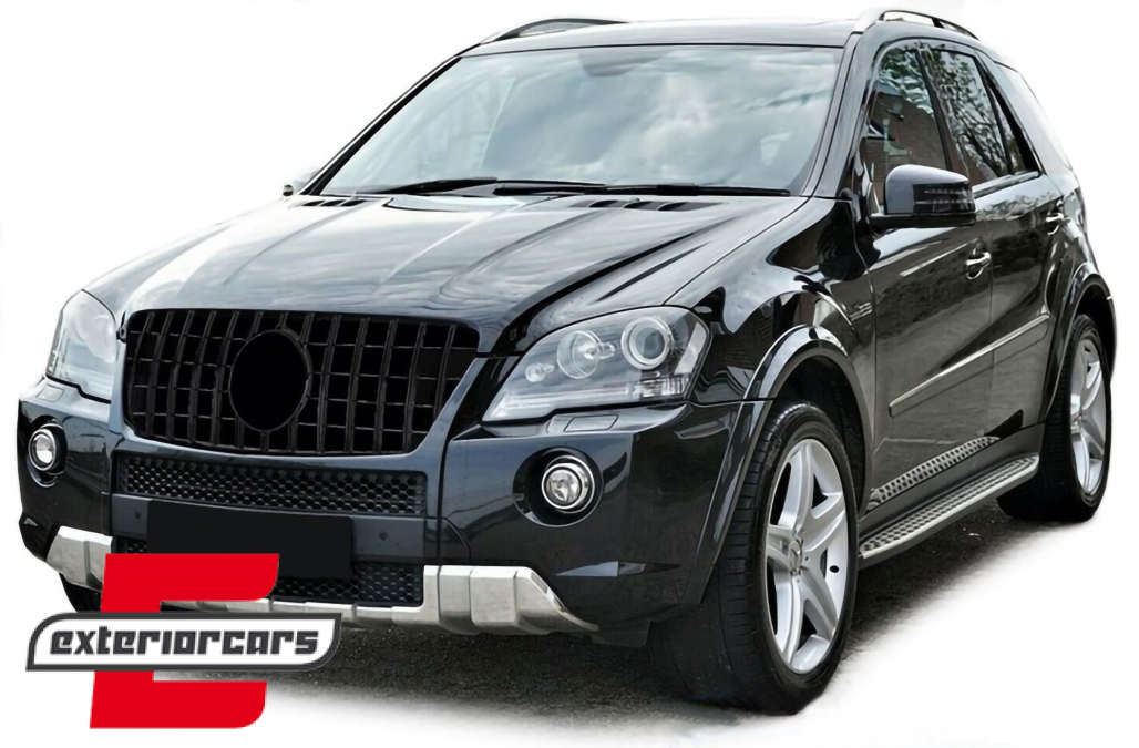 Prednja maska GT-R Panamericana dizajn (piano crna) / Mercedes ML W164 Facelift (07.2008-2011) - Slika 4