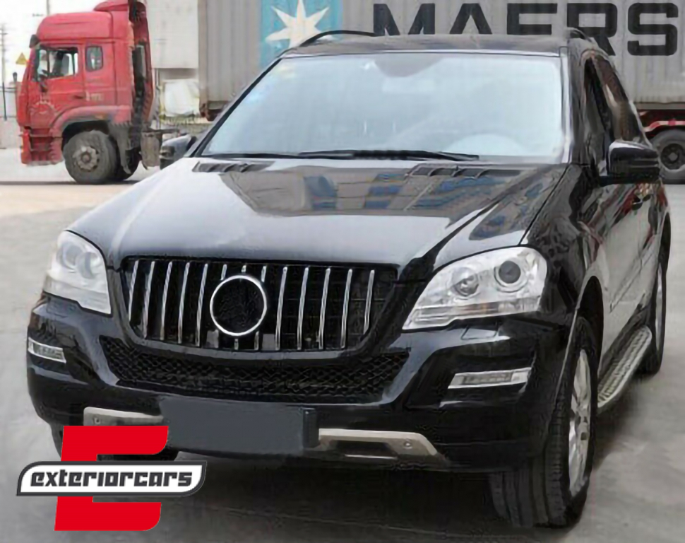 Prednja maska GT-R Panamericana dizajn (chrome) / Mercedes ML W164 Facelift (07.2008-2011) - Slika 5