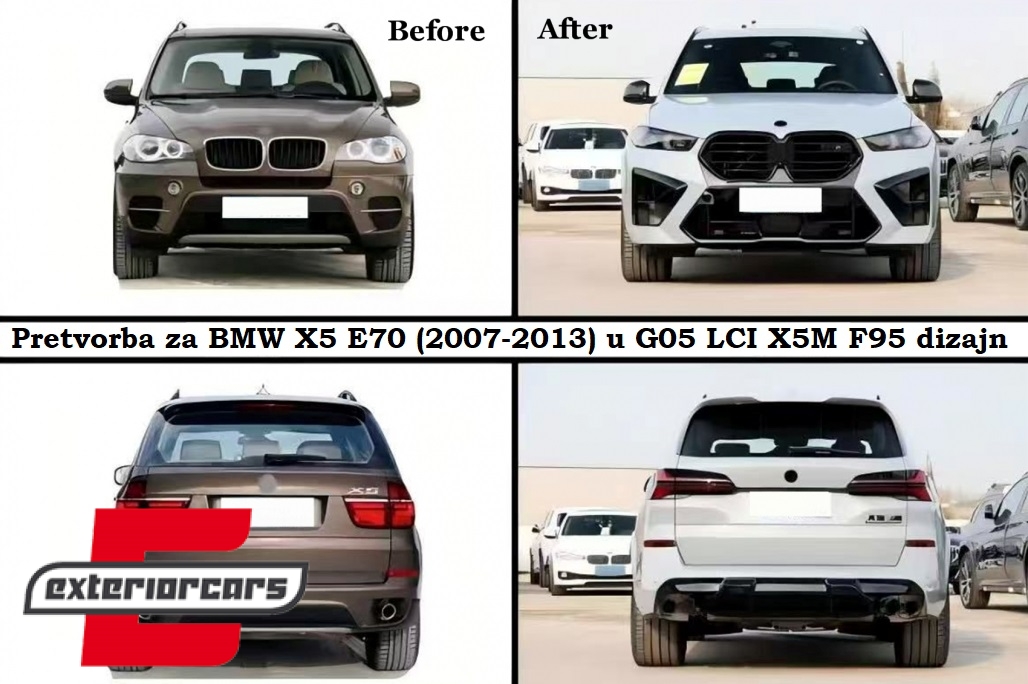 Bodykit za pretvorbu u X5M F95 2023 dizajn / BMW X5 E70 (2007-2013) - Slika 78