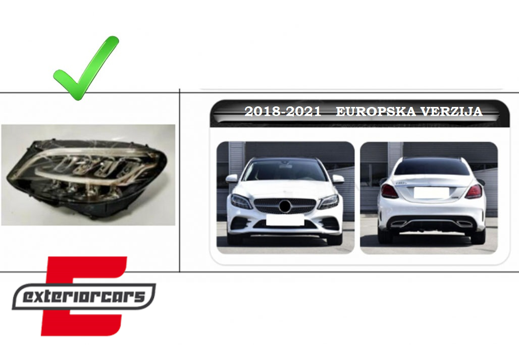 Bodykit za pretvorbu u C-klasa W206 C63 AMG dizajn / Mercedes C-klasa W205 Facelift (2018-2021) - Slika 35