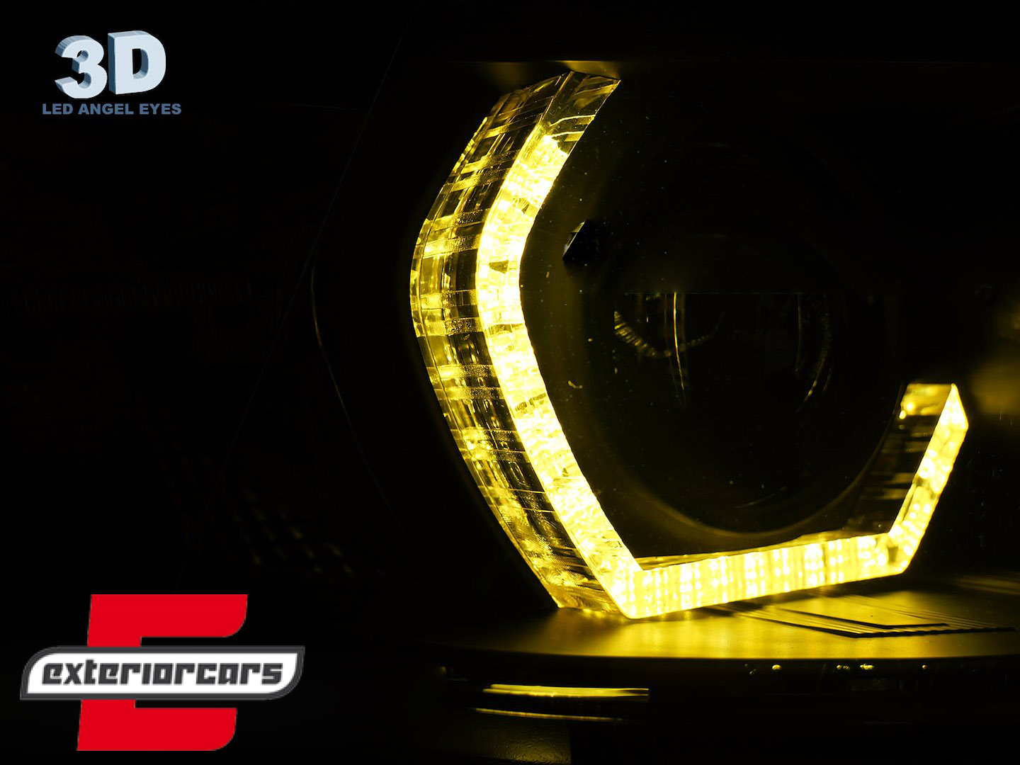 Prednja svjetla Angel Eyes LED DRL (chrome) / BMW serije 3 F30 F31 limuzina karavan (10.2011-05.2015) - Slika 3