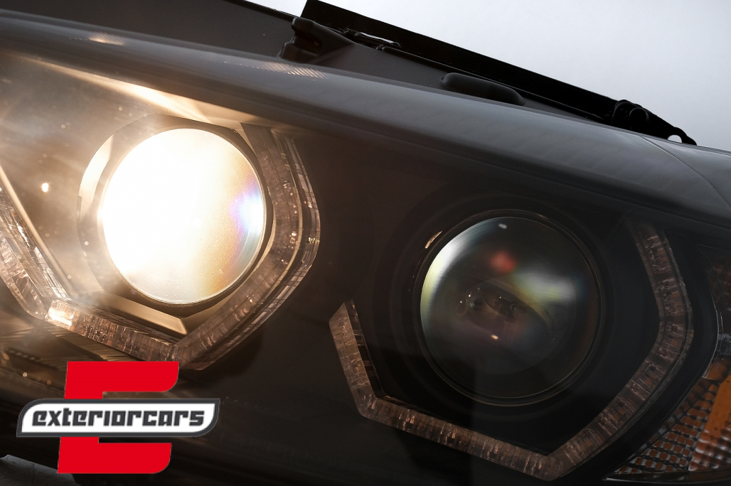Prednja svjetla Angel Eyes LED DRL (crna) / BMW serije 3 F30 F31 limuzina karavan (10.2011-05.2015) - Slika 14