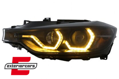 Prednja svjetla Angel Eyes LED DRL (crna) / BMW serije 3 F30 F31 limuzina karavan (10.2011-05.2015) - Slika 16