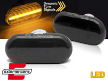 Bočni žmigavci LED SEQ (smoke) / Renault Clio II Twingo II Scenic Kangoo
