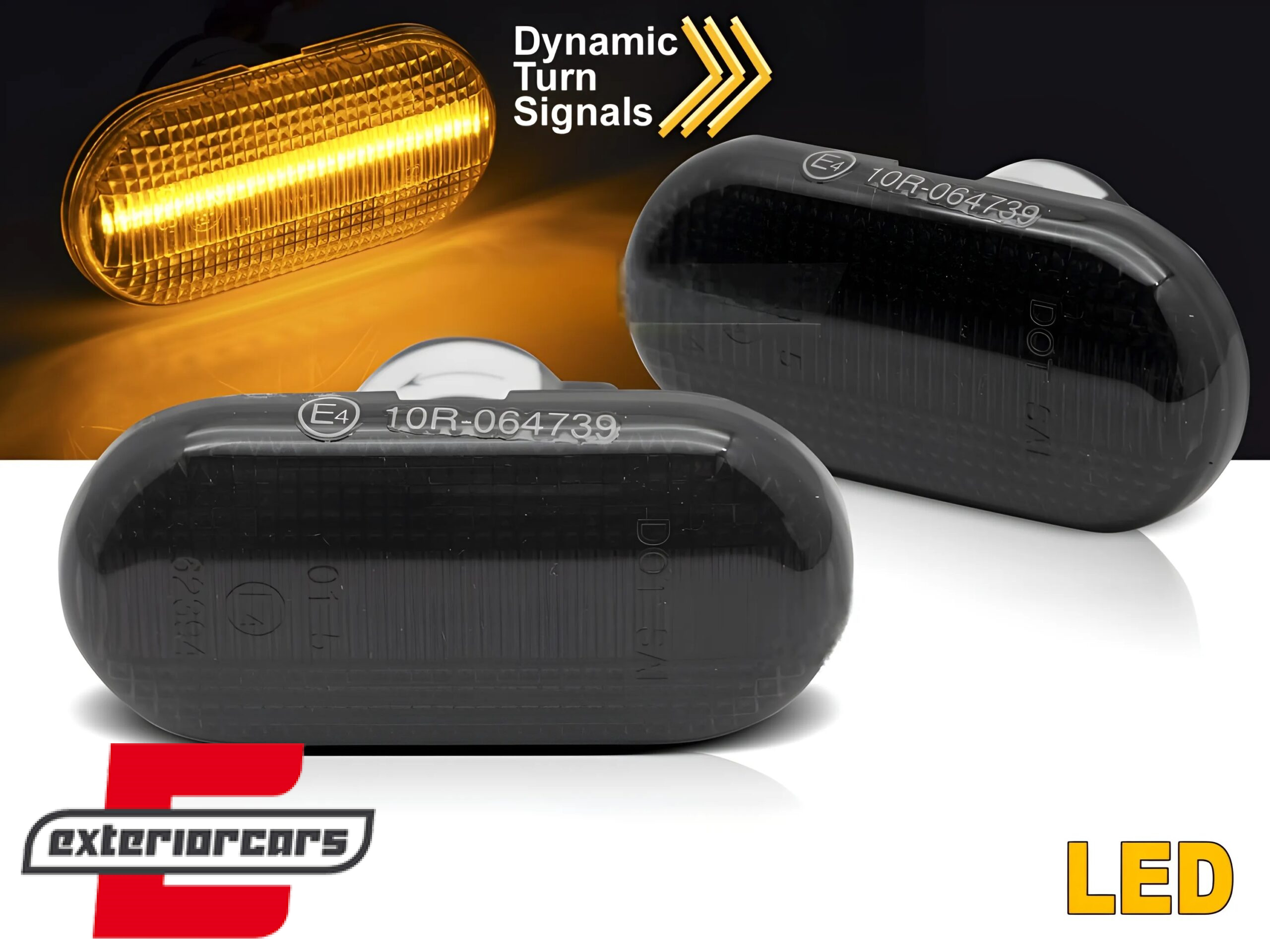 Bočni žmigavci LED SEQ (smoke) / Renault Clio II Twingo II Scenic Kangoo