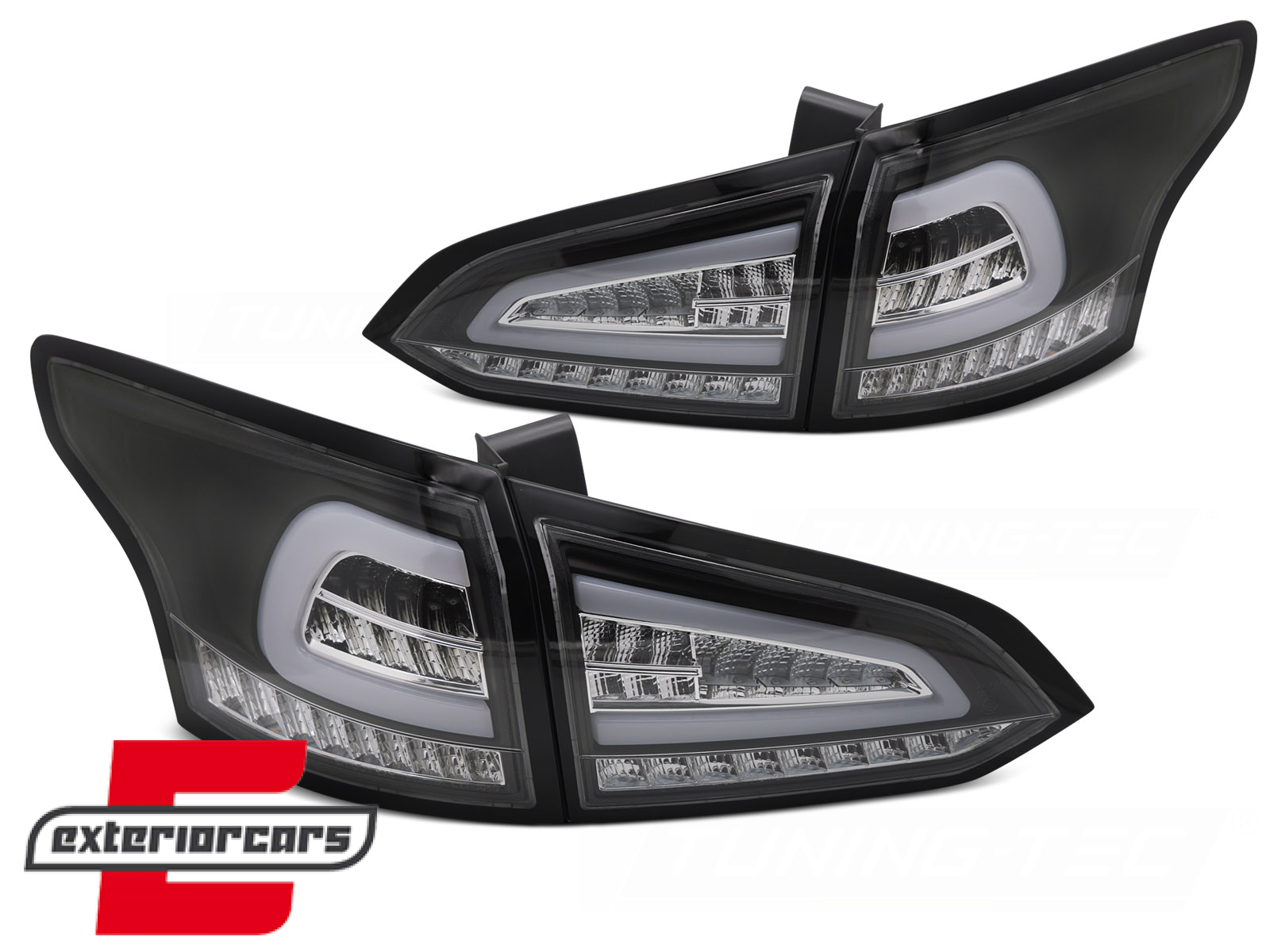 Full LED stražnja svjetla SEQ žmigavci (crna) / Ford Focus 3 karavan (2011-2018) - Slika 2
