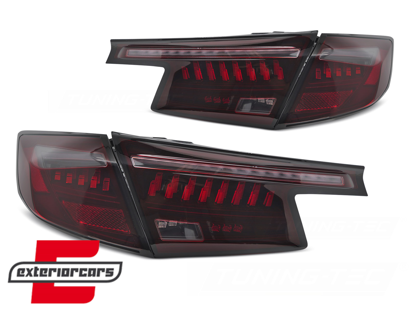 Full LED stražnja svjetla SEQ žmigavci (crvena/smoke) / Honda Civic XI (2021-) - Slika 2
