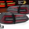 Full LED stražnja svjetla Dinamički Sekvencijalni žmigavci (crna/bijela/crvena) / VW Golf 7.5 Facelift (2017-2020) karavan