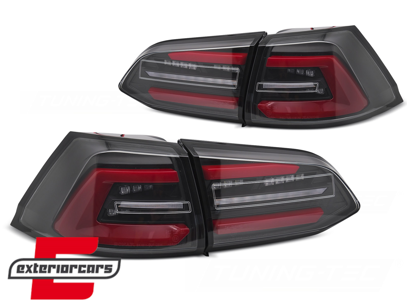 Full LED stražnja svjetla SEQ žmigavci (crna/bijela/crvena) / VW Golf 7.5 Facelift (2017-2020) karavan - Slika 2