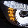 Prednja svjetla 3D LED Angel Eyes U-dizajn Xenon (chrome) / BMW serije 3 F30 F31 limuzina karavan (10.2011-05.2015) - Slika 5
