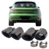 Nastavci auspuha Sport S optik (piano crna) / Porsche Macan (2018-2023)