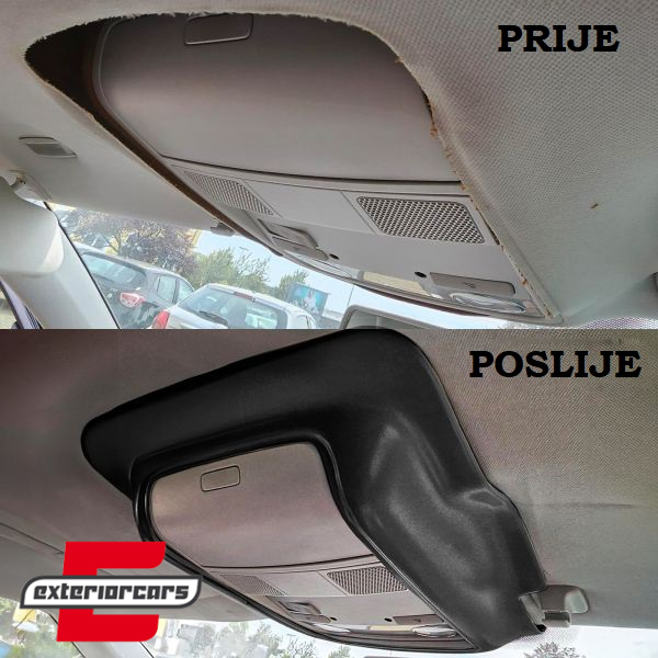 Poklopac pretinca za naočale sa krovnom navlakom (crna) / VW Golf VI (2008-2012) - Slika 7