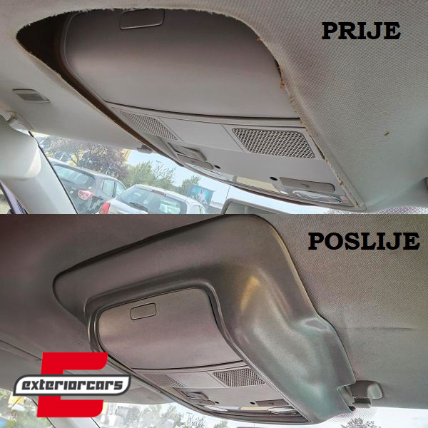 Poklopac pretinca za naočale sa krovnom navlakom (siva) / VW Golf 6 (2008-2012) - Slika 7
