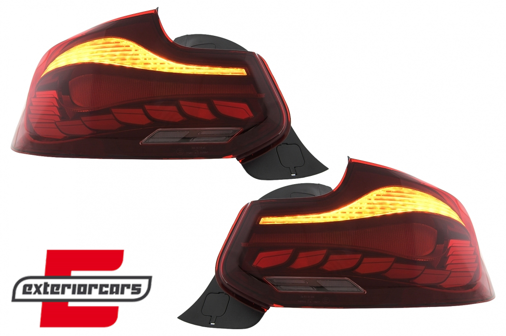 OLED Full LED stražnja svjetla SEQ žmigavci (crvena) / BMW serije 2 F22 F23 M2 F87 (2013-2021) - Slika 5