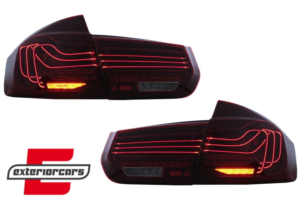Full LED stražnja svjetla SEQ žmigavci LASER look (crvena) / BMW serije 3 F30 F35 F80 (2011-2019) - Slika 2