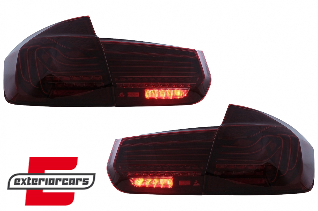 Full LED stražnja svjetla SEQ žmigavci LASER look (crvena) / BMW serije 3 F30 F35 F80 (2011-2019) - Slika 5