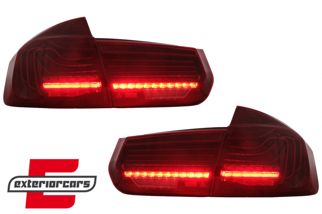Full LED stražnja svjetla SEQ žmigavci LASER look (crvena) / BMW serije 3 F30 F35 F80 (2011-2019) - Slika 8