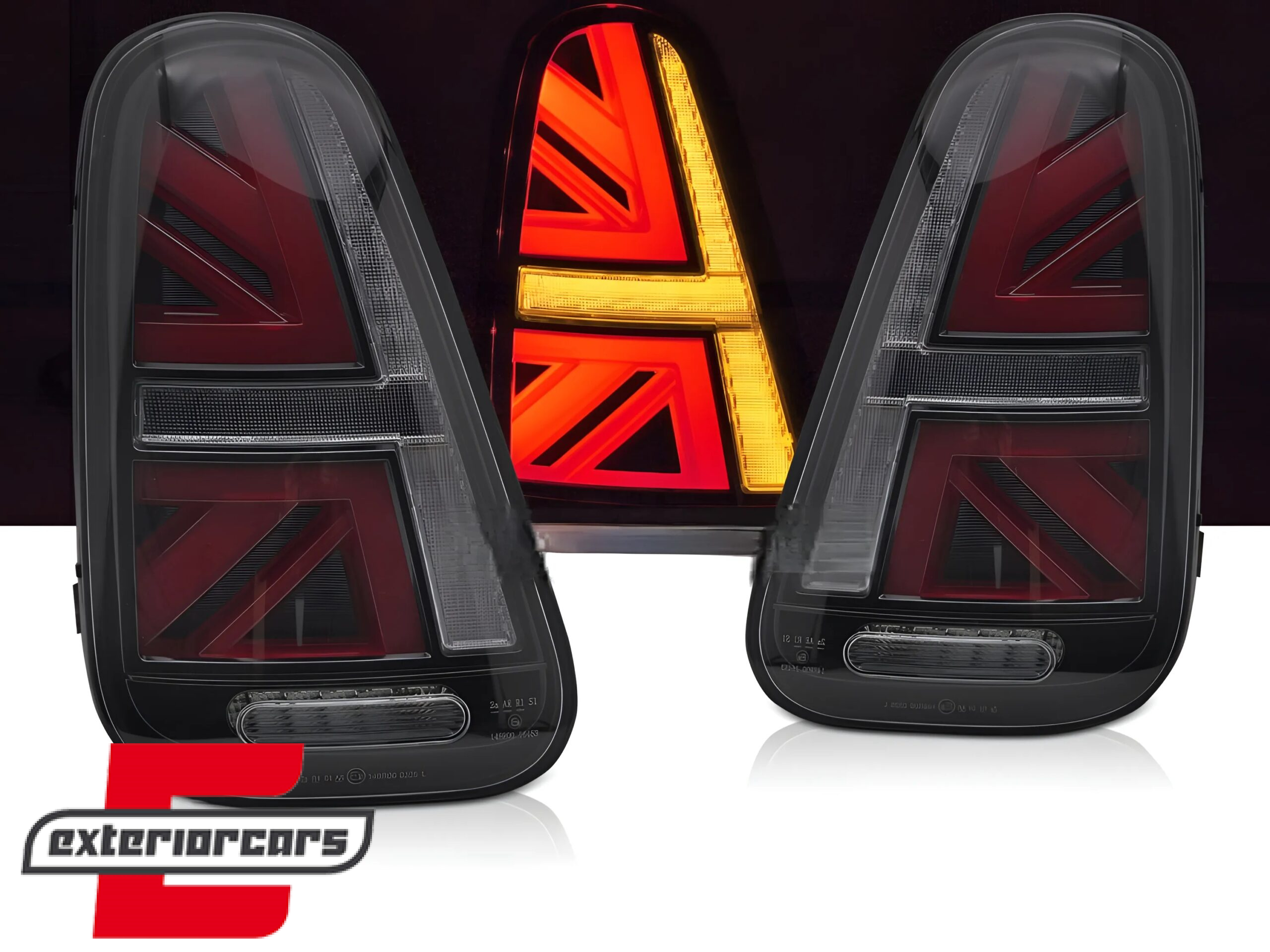 Full LED stražnja svjetla JCW dizajn (smoke) / MINI COOPER R50 R52 R53 (2001-2008)