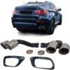 Nastavci auspuha Sport dizajn (chrome) / BMW X6 E71 (2008-2014) - Slika 6