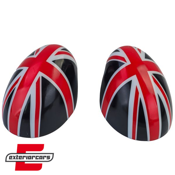 Poklopci poklopca retrovizora Union Jack dizajn (crna/crvena) / MINI III F54 F55 F56 F57 (2014-2020) - Slika 2