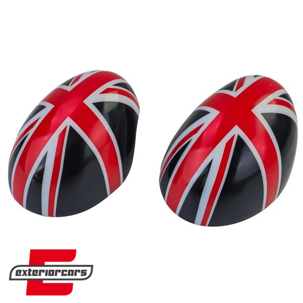 Poklopci poklopca retrovizora Union Jack dizajn (crna/crvena) / MINI III F54 F55 F56 F57 (2014-2020) - Slika 5