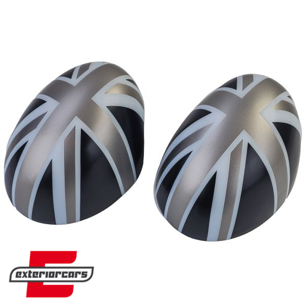 Poklopci poklopca retrovizora Union Jack dizajn (crna/siva) / MINI III F54 F55 F56 F57 (2014-2020) - Slika 5