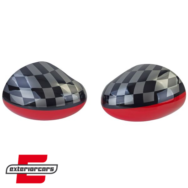 Poklopci poklopca retrovizora Performance dizajn (crvena/crna) / MINI III F54 F55 F56 F57 (2014-2020) - Slika 3