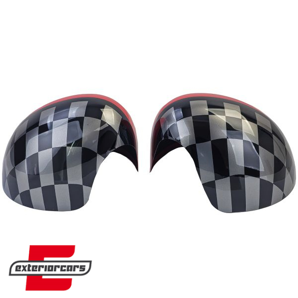 Poklopci poklopca retrovizora Performance dizajn (crvena/crna) / MINI III F54 F55 F56 F57 (2014-2020) - Slika 4