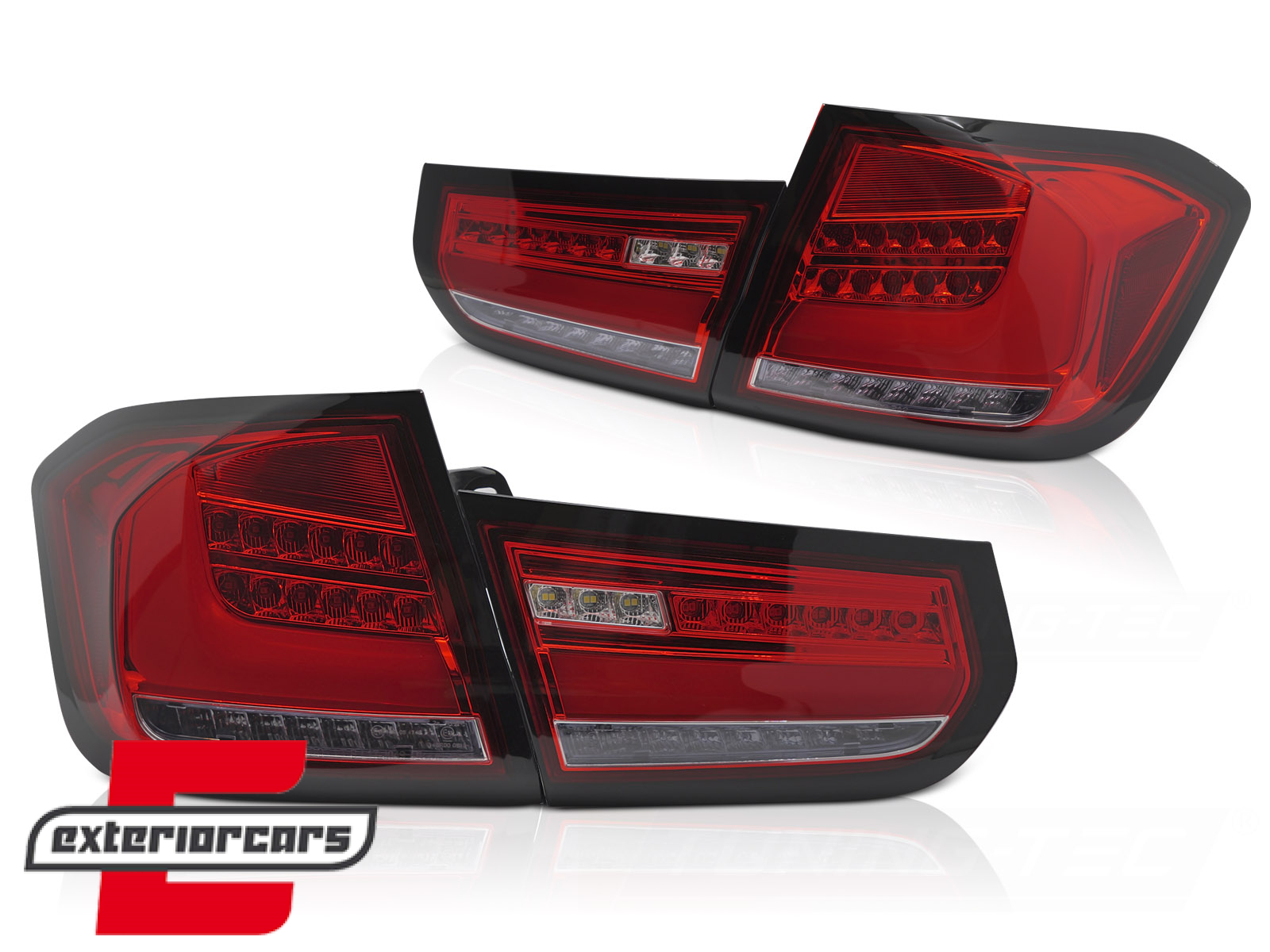 Full LED stražnja svjetla SEQ žmigavci (crvena) / BMW serije 3 F30 F35 (2011-2014) - Slika 2