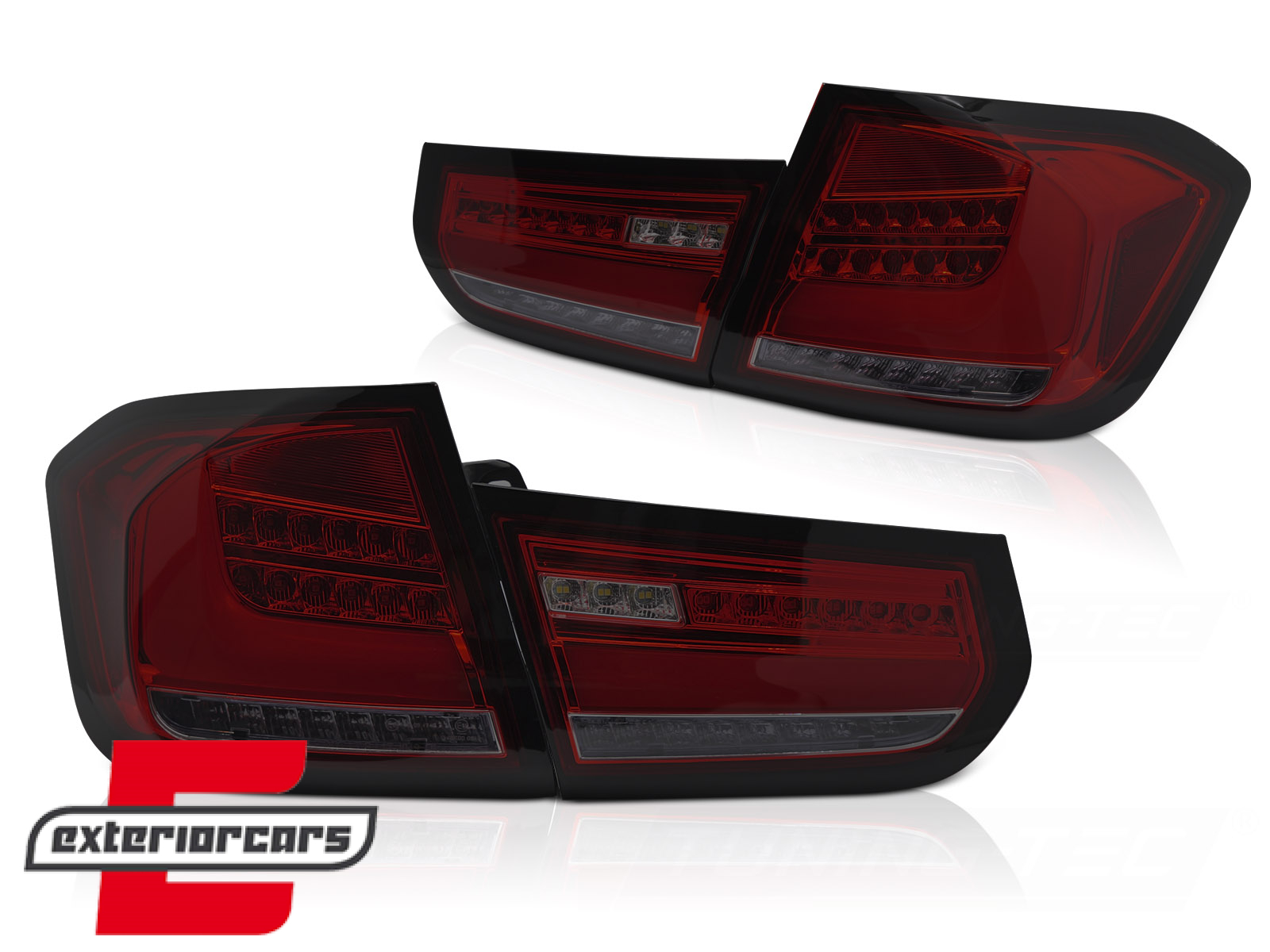 Full LED stražnja svjetla SEQ žmigavci (crvena/smoke) / BMW serije 3 F30 F35 (2011-2014) - Slika 2