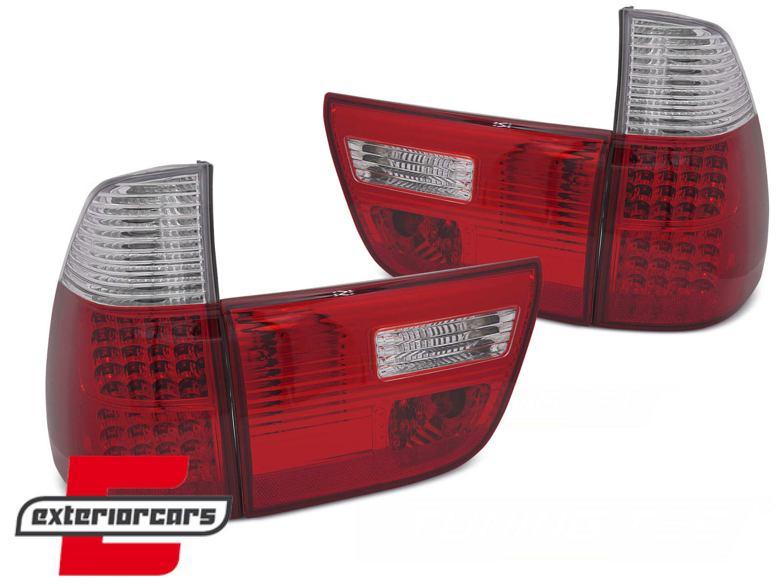 LED stražnja svjetla (crvena/kristal) / BMW X5 E53 (1999-2003) - Slika 2