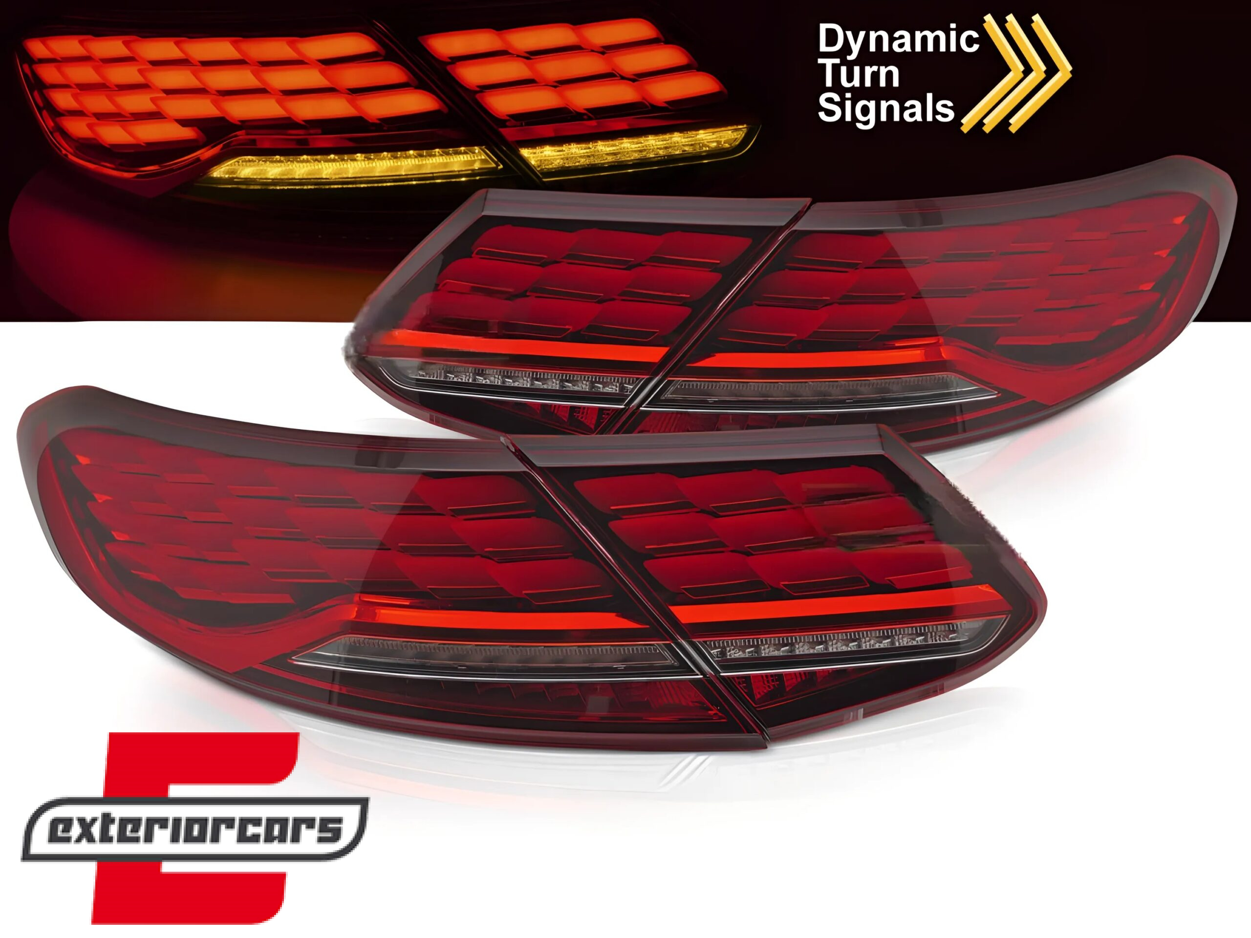 OLED Full LED stražnja svjetla SEQ žmigavci (crvena) / Mercedes C-klasa C205 Coupe (2014-2021)