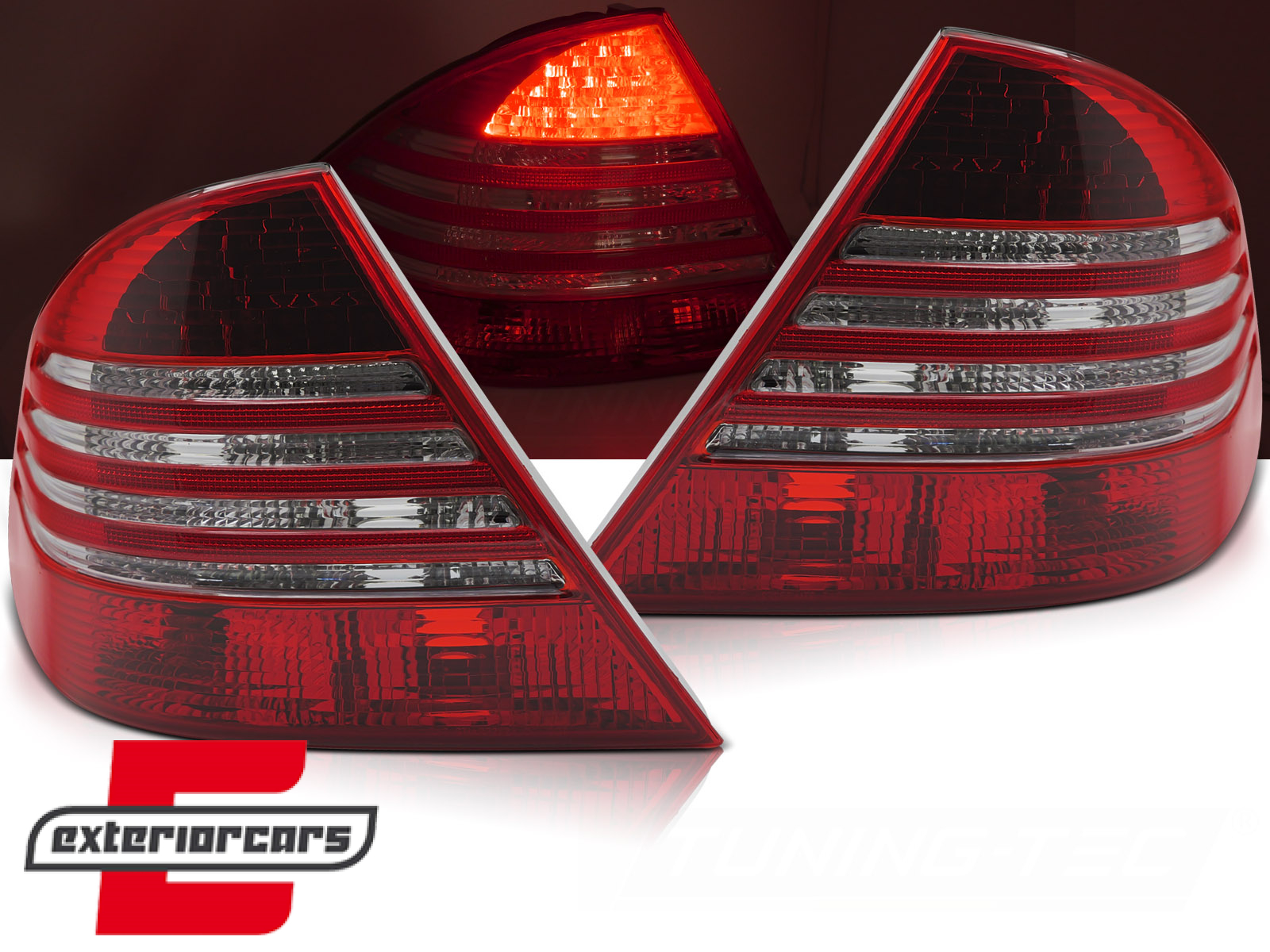 LED stražnja svjetla (crvena/smoke) / Mercedes S-klasa W220 (1998-2005)